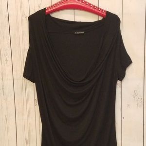 Stargazer Brand Scoop-Neck Black Flowy L T-Shirt